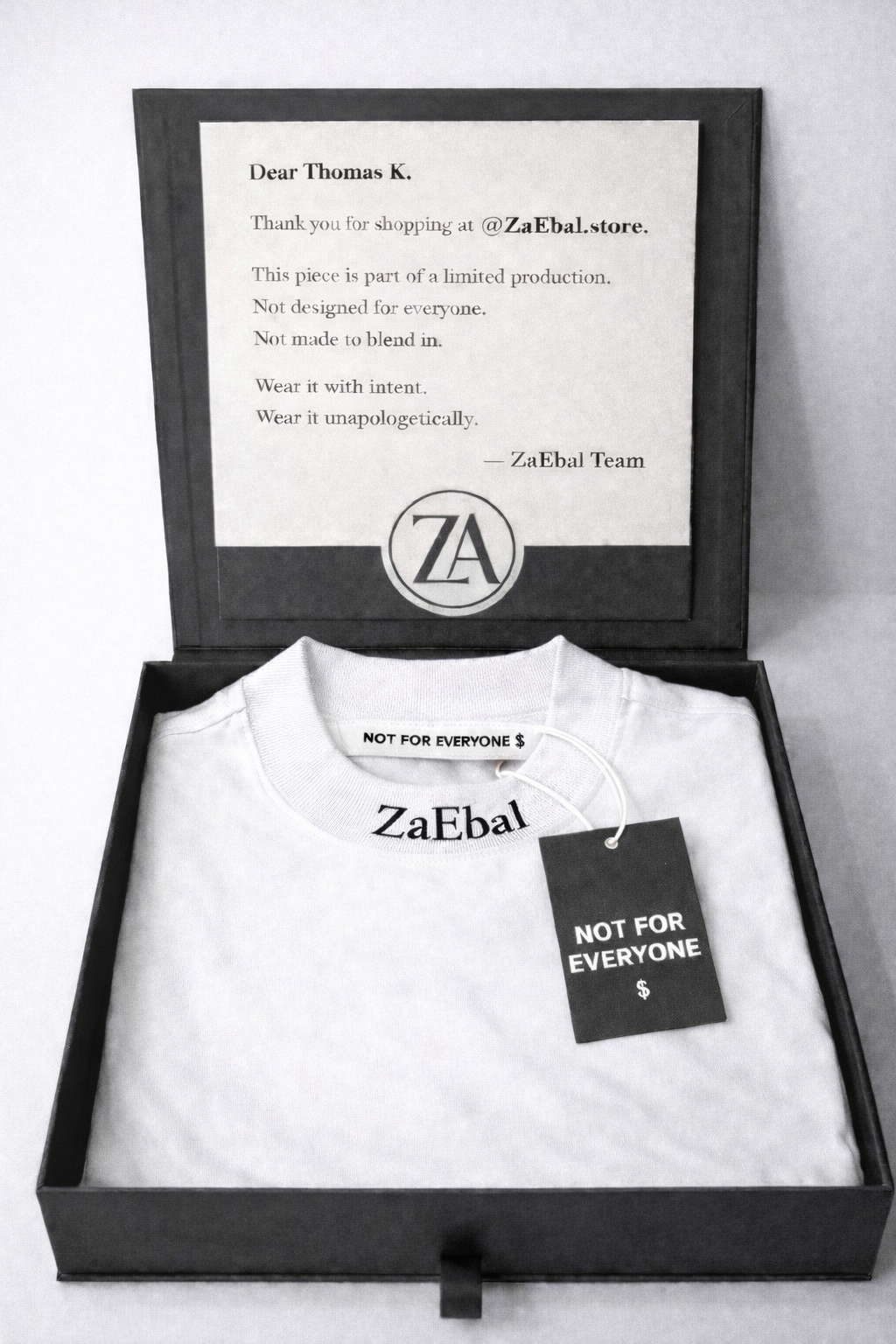 ZaEbal white oversize t-shirt